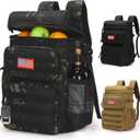 Tactical Backpack Cooler,Soft Lightweight Leakproof Cooler Backpack,Insulated Cooler Bag,Portable Soft Cooler Bag Waterproof for Beach, Travel, Camping, Picnic, Hiking (Black Camo)