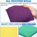 Shappy 24 Pcs Nylon Cornhole Bean Bags for Tossing 6" x 6" Tossing Cornhole Bags Set Regulation All Weather for Sack Hand Toss Games Family Party Throwing Adults(Bright Colors,Classic)