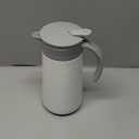 28oz Coffee Carafe Airpot Insulated Coffee Urn Stainless Steel Vacuum Thermal Pot Flask for Coffee, Hot Water, Tea, Hot Beverage - Keep 9 Hours Hot, 18 Hours Cold (White)