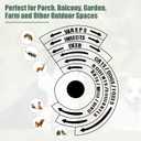 2026 New Solar Ultrasonic Bird Repellent Outdoor, 2 Pack Woodpecker Deterrent for House, Keep Birds Away, Pigeon Bird Deterrents for Outside, Birds Scare Devices for Balconies Yard Garden Farm Orchard