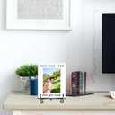 FRRCREU Wooden Picture Frame For 4" X 6" Photo -Best Dad Ever, Love You Loads - Desktop, Shelf, Counter Decor, Father Gifts From Daughter Son, Father's Day Gifts (With Iron Bracket) - A02