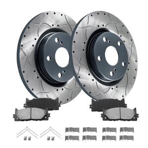 GAIASURGE Rear Brake Rotors Compatible with 2007-2017 Jeep Compass