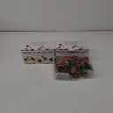 2 Pack Garland Lights with Pine Cones Bell Red Berries, Total 13.4FT/40 LED Christmas Garland with Lights,Battery Operated Christmas String Lights Indoor Outdoor for Xmas Fireplace Decorations (2 Pack)