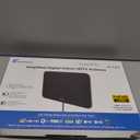 TV Antenna Indoor, Digital Amplified Indoor HDTV Antenna, 1080p VHF UHF Television Local Channels Detachable Signal Amplifier and 16.5ft Long Coax Cable (White)