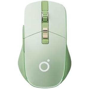 TISHLED Wireless Gaming Mouse Tri-Mode 2.4Ghz/Bluetooth 5.0/Wired USB-C with RGB LED Backlit 5-Level DPI Rechargeable Ergonomic Silent Optical Mice for iMac/MacBook/Computer/Laptop, Matcha Green