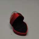 Engagement Ring Box for Proposal Promise, Eternal Flowers Rose Gifts for Valentines' Day, Heart Shaped Red Ring Box