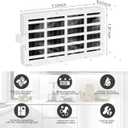 2 x 6PACK W10311524 Refrigerator Air Filter Replacement for Whirlpool, Air Filter Compatible with Whirlpool AIR1,2319308,W10335147,W10315189,1876318,AP4538127,AH2580853, EA2580853,PS2580853