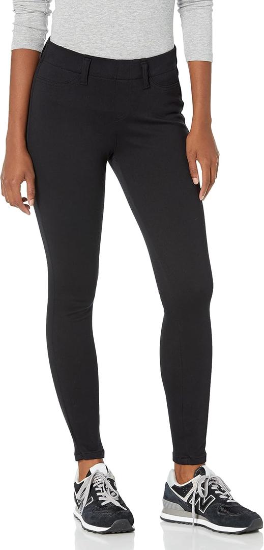 Amazon Essentials Women's Pull-On Stretchy Knit Jegging, (XX-Large Short, Black)