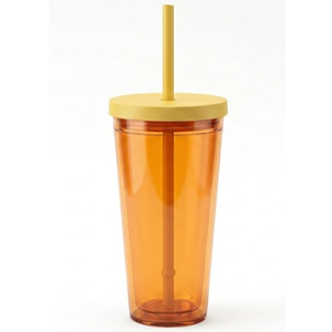 Tumbler Glass Orange 24Oz