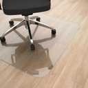 Yecaye Office Chair Mat for Hardwood Floor, 36" x 48" Clear Computer Desk Chair Mat, PVC Heavy Duty Floor Protector for Rolling Chairs, Can't be Used on Carpet(Transparent, 36" x 48")