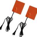 2PCS Engine Block Heater Oil Pan Heater Pad with Thermostat 120V 150W 4 X 5 Inch 3M Self-Adhesive Metal Surface Dipstick Engine Block Silicone Heating Pad with 68 Inch Long Power Cord