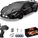 RC Drift Car, Drifting RC Car 1/24 4WD Drift Cars Remote Control 2.4GHz Racing RC Vehicle with LED Lights and Drifting Tires Racing Sport Toy Cars for Adults Boys Kids, 8-10 inches