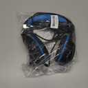 Ozeino Gaming Headset for PC, Ps4, Ps5, Xbox Headset with 7.1 Surround Sound, Gaming Headphones with Noise Cancelling Mic RGB Light Over Ear Headphones for Xbox Series X/S, Switch-Blue