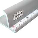 Victor 18-Inch Professional Aluminum Safety Ruler with Finger Guard Edge and Non-Slip Base – Precision Cutting Tool for Craft Projects – Durable Safety Ruler