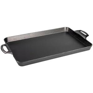 Lodge 15.5"x10.5" Cast Iron Baking Pan, Black