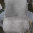 OLIXIS Dining Chairs Set of 8 Kitchen Mid Century Modern Chairs with Wood Legs and PU Leather Cushion for Living Room Bedroom Outdoor Lounge, White