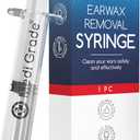 Medi Grade Ear Syringe Ear Wax Removal with 3 Quad-stream Tips - Water Irrigation Ear Cleaner Ear Wax Remover for Improved Hearing Clarity and Aural Hygiene - Ear Syringe Kit Earwax Remover Tool