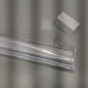 Joydeco Cordless Zebra Blinds for Windows, Dual Layer Light Control Window Blinds with Light-Proof Aluminum Cover, Free-Stop Roller Shades for Home & Office (White,17" W x 48" H)