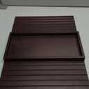 Bamboo Sofa Arm Tray Table, Foldable Couch Arm Tray Side Table, Anti-Falling Armrest Tables Cup Holder for Snacks, Couch Armrest Organizer, Serving Tray for Snacks and Drinks (Brown)