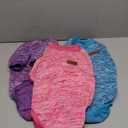 3 Pack Dog Sweaters for Small Dogs Girl Boy Winter Fleece Clothes Warm Soft Dog Sweatshirt Outfit for Dogs Cats Pet Apparel (Rose+Light Blue+Purple, X-Large)