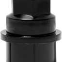 Set of 24, 15646250 Wheel Lug Nut Cap Black Plastic Covers Thread M27X2.0 for Sliverado Sierra 1500 Yukon Avalanche Suburban Express 1500 C1500 K1500 Escalade Traverse Yukon Dual Thread Lug Nuts