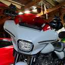 Motorcycle Windshields Windscreen Wind Splitter Fit for Harley CVO Street Glide Ultra FLHRXSE FLHX FLHXU 2023.5-2025 (Red)