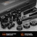 2 in 1 Blind Hole Bearing Puller & Bearing Press Kit, 16pc Bearing Remover & Installer Set with Seal Driver & 5 Bearing Adapters and Expandable Collet 8-29mm for Bicycle, Motorcycle