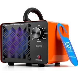 HHGM 198,000mg/h Dual-Fan Ozone Machine Generator High Capacity Ozone Odor Eliminator Odor Removal Air Purifier Ionizer & Deodorizer for Car, Home, Smoke, Pets, Industrial, Basement, Commercial