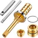 Enhon Valve Rebuild Kit Replacement for REB-VALVE, Compatible with Symmons Temptrol Valve, TA-10 Spindle Assembly, TA-4 Hot and Cold Seats, T-11 Cap Gasket, T-35A/B Seat Removal Tools (1 Pack)