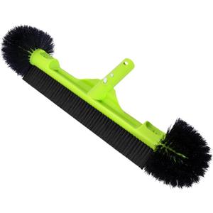 Sepetrel 18" Wide Pool Brush Head for Cleaning Walls,Inground/Above Ground Swimming Pool Scrub Brushes with Round Ends