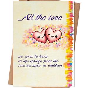 Valentines Day Card for Mom Dad, Valentine's Day Gifts for Mom and Dad from Son Daughter (QQ-152)