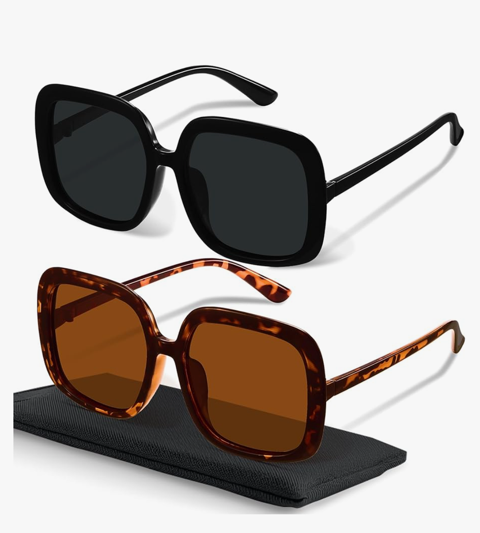 miyya Oversized Polarized Sunglasses Women, Trendy Retro Sun Glasses for Women 2025, Oversized Shades