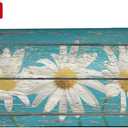Sweetshow Rustic Spring Daisy Mailbox Covers Magnetic Standard Size 21x18 Inch Teal Old Wood Board Mailbox Decals Mailbox Wrap Post Letter Box Cover Mailbox Post Cover for Garden Yard Decor