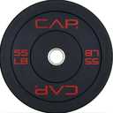 CAP Barbell Rubber Olympic Bumper Plate 55 LB | Multiple Options/Colors
