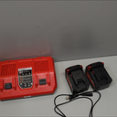 2 Pack 9.0Ah 18v Battery Replacement for Milwaukee with Rapid Dual Charging Port 18v Battery Charger, 48-11-1840, 48-11-1828, 48-11-1820, 48-11-1815, 48-11-1850, 48-11-1860, 48-11-1890