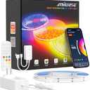 MIWISE RGB COB LED Strip Light 32.8ft/10m,Color Changing Dimmable Super Bright Strip Light 24V,Work with Alexa/Google Assistant/Tuya Multicolor Flexible Tape Light,for TV,Bedroom,Party DIY Decoration