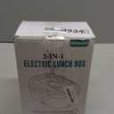 Electric Lunch Box for Men, Women & Adults - 80W Fast Heating - Heated Lunch Box with Dual 1.5L SS Containers - Portable Food Warmer for Car, Truck, Office (Blue)