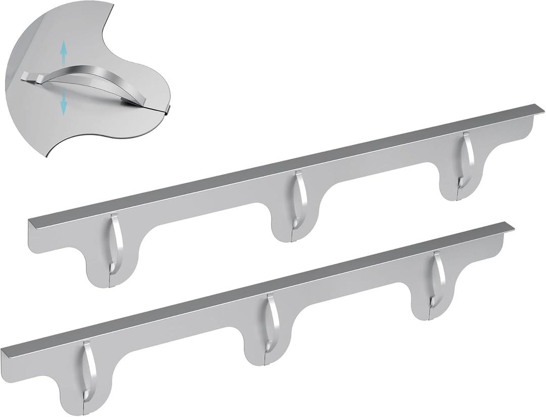 Stove Gap Covers - 2 Pack Stainless Steel Stove Gap Filler, Heat Resistant Oven Gap Filler - Length 23.4" Width 0.79", Spring Clip Design Non-Slip Stove Guard Between Stove Top & Counter - Silver, Fixed 23.4"