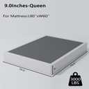 ALDRICH Queen Box Springs 9 Inch Heavy Duty Metal Box Spring Mattress Foundation 3000lbs Max Weight Capacity/Non-Slip/No Noise/Easy Assembly/Easy Clean Cover