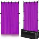 Privacy Curtain for Dance Bags with Garment Rack Curtain with Storage Bag Backstage Privacy Screen for Dance CompetitionsDancer Essentials for Suitcase Competitions & Rehearsals (Purple)