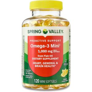 Convergence Proactive Support Omega-3 Mini from Fish Oil Dietary Supplement, 1000 mg, 120 Count