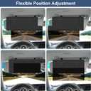 NAZZO Car Visor Extender Sun Blocker, Polarized Sunvisor Extension with Removable Magnetic PC Lens, Anti Glare Car Visor Extended for Safe Driving, Universal for SUV, Family Automotive, Black