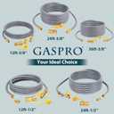 GASPRO 12 Feet 3/8" ID Natural Gas Hose, Low Pressure LPG Hose with Quick Connect, for Weber, Char-Broil, Pizza Oven, Patio Heater and More