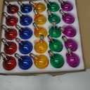 25 Pack G40 Multicolor LED Replacement Bulbs for Outdoor Christmas String Lights, E12 Candelabra Base Globe Lights for Patio, Xmas Tree, Holiday Party Decor