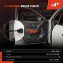 A-Premium Rear Door Check Strap Stopper Compatible with Buick | Fit for Verano 2012-2017