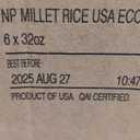 Nature's Path Organic Millet Rice Flakes Cereal, 32 oz (Pack of 6), Non-GMO, Earth Friendly Packaging, BEST BEFORE

2025 AUG 27