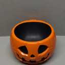 Halloween Candy Bowl Animated Pumpkin Candy Holder with Moving Skeleton Hand Creepy Sound and Red Eyes for Halloween Decorations Indoors and Trick or Treats