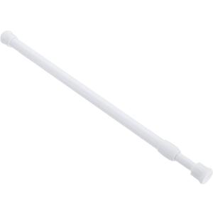 uxcell Tension Curtain Rod, Adjustable 12 to 20 Inches, 0.39" Dia White Spring Tension Rod No Drilling Expandable Tension Rod for Doorway, Kitchen