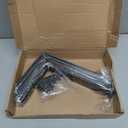 8 Pack - L 9" x H 6" x W1.5, 5mm Thick Black L Shelf Bracket, Iron Shelf Brackets, Metal Shelf Brackets, Floating Shelf, Shelf Supports with Screws