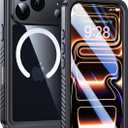 Lanhiem Magnetic for iPhone 17 Pro Max Case Waterproof, Built in Screen Protector & Camera Protection, [Compatible with MagSafe] Full Body Dustproof Heavy Duty Rugged Phone Case 6.9'' (Black)